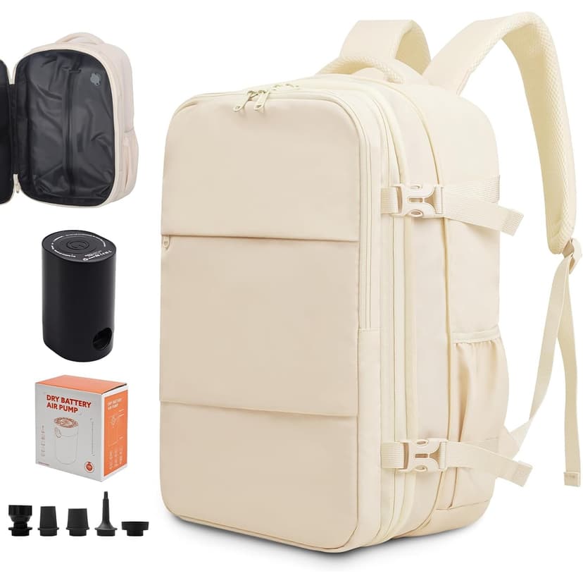 Vacuum Backpack Travel Seal Compression Vacpack with Electric Air Pump Vacuum Bag Carry on Expandable Pack System Traveling