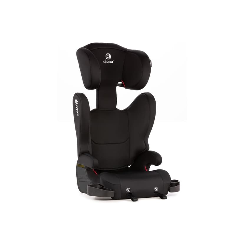Diono Cambria LE, 2-in-1 Belt Positioning Booster Seat,Backless and High-Back Booster seat for Children from 40—120 lb,17" Wide,6 Headrest Positions,Lightweight with Latch,Black