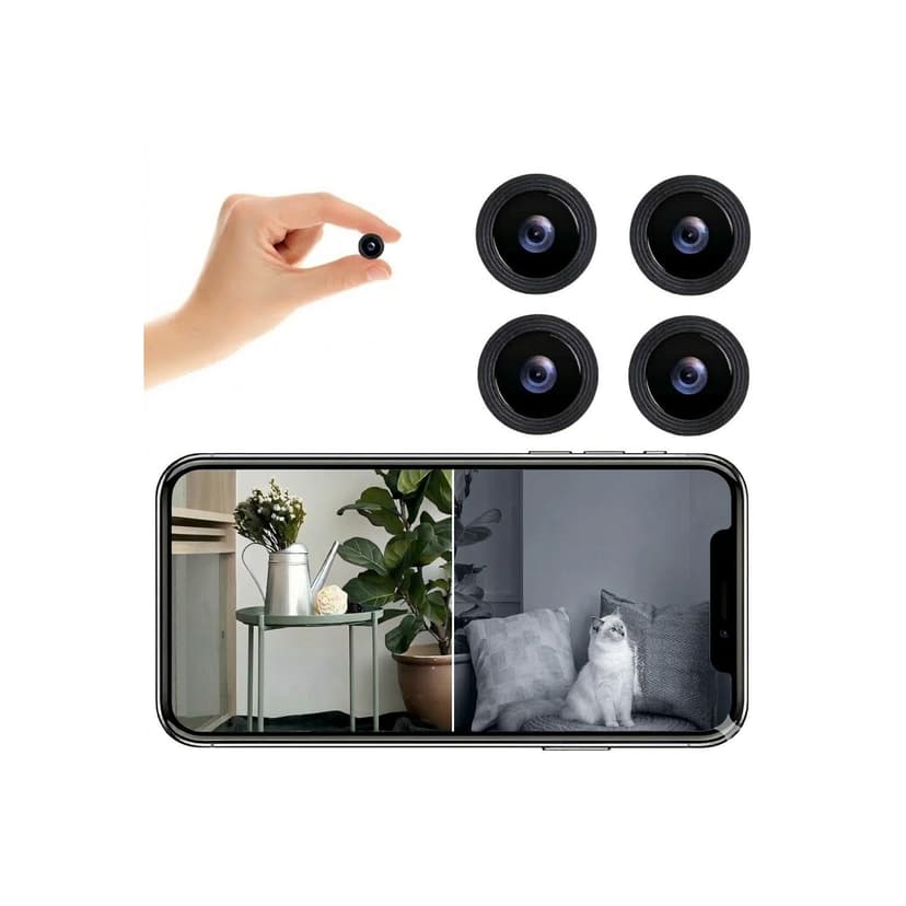 NOBEYSTON 4 Pack Mini WiFi Spy Camera 1080P Indoor Outdoor Security Camera Night Vision
