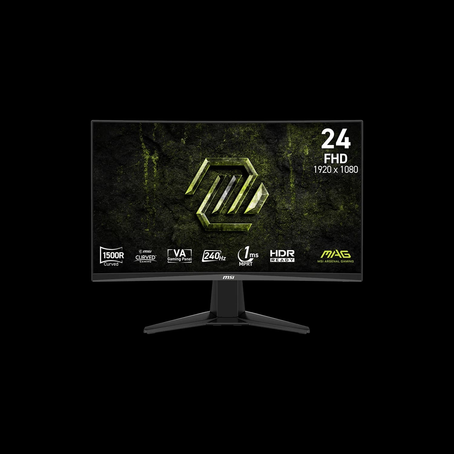MSI 24" 1920 x 1080 (FHD) 240Hz 4ms (GTG) Curved VA Gaming Monitor Tilt adjustable (MAG 245C X24)