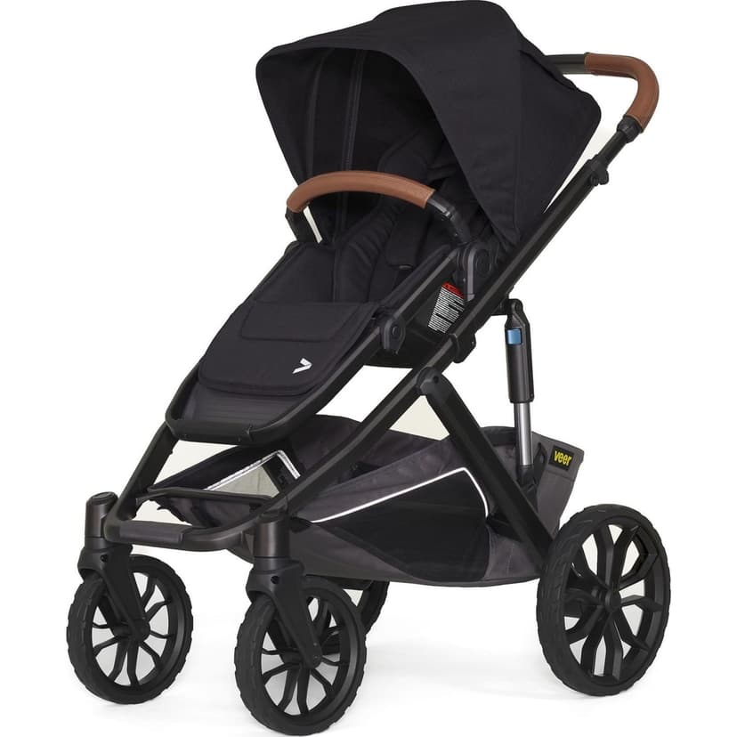 Veer Switch&Roll Switchback Stroller With Leather Grips - Black Onyx
