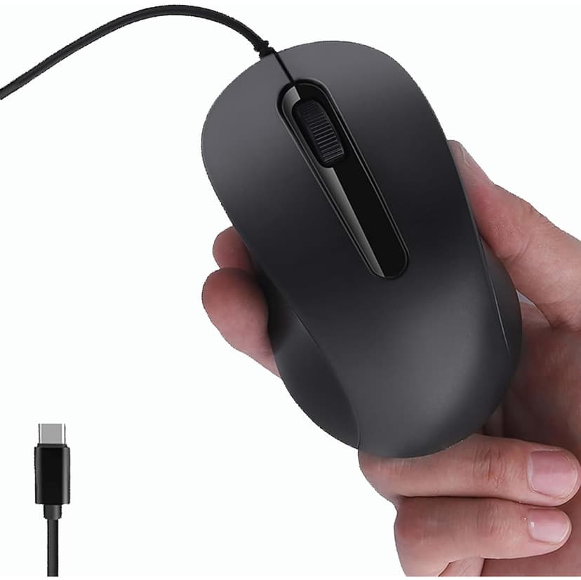 ired Mouse Type C Interface Silent Portable Ergonomic Travel USB Small Wired Optical Mice with 3 Buttons Plug and Play for Laptop Tablet PC MacBook Mobile Phone Office Boy Girl Ma