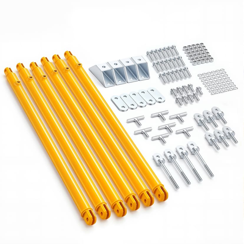 VEVOR 191025JT's Strong Arm Jack Stabilizer Kit ,Fits for 5th Wheel RV and Travel Trailer Kit, Fifth-Wheel Jack Stabilizer for Telescopic System, Reduces Chassis Movement,Easy Bolt