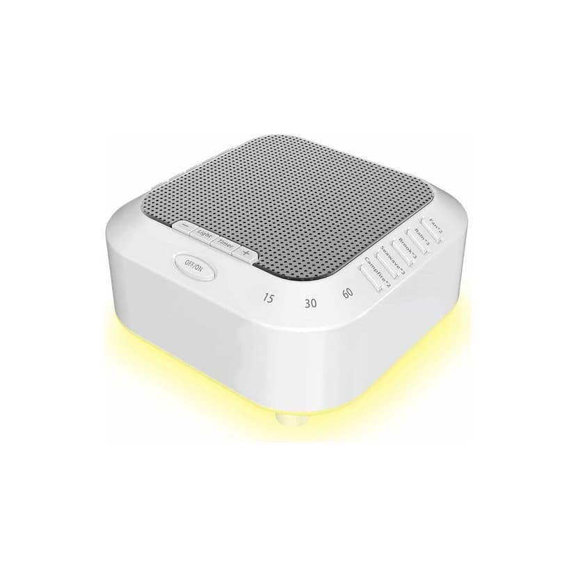 Portable White Noise Sleep Machine – Relaxation and Focus Aid – White – 1pc