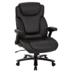 Big and Tall Deluxe High Back In Black Bonded Leather Executive Chair