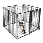 ALEKO® 5'x5'x4' Dog Kennel Heavy Duty Pet Playpen Chain Link Dog Exercise Pen Cat Fence
