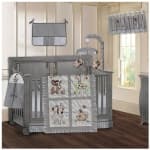 BabyFad Jungle Grey 9 Piece Baby Crib Bedding