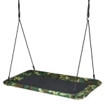 Gymax 60'' Kids Giant Tree Rectangle Swing 700 lbs w/ Adjustable Hanging Ropes