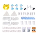 38pcs Child Safety Locks Baby Safety Locks Easy Installation for Cabinets Drawers Fridges