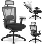 MotionGrey Cloud Mesh Ergonomic Office Chair with Adjustable Armrest High Mesh - Desk Computer Chairs Perfect for Home Gaming And Commercial Offices - Black - Only on Best Buy
