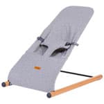 Childhome Evolux Bouncer/Portable Baby Lounger with Breathable Mesh - Jersey Grey