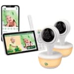 Refurbished (Good) - LeapFrog 5" Video Wi-Fi Baby Monitor with 2 Cameras, Night Vision, Zoom & 2-Way Audio (LF815-2HD)
