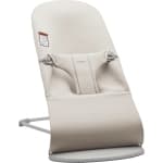BabyBjorn Bouncer Bliss - 3D Jersey, Light Beige on Light Grey Frame