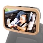 Baby Backseat Mirror For Car - Largest and Most Stable Mirror with Premium Matte Finish - Crystal Clear View of Infant in Rear Facing Car Seat - Safe, Secure and Shatterproof