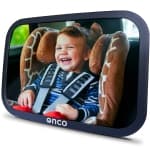 Baby Car Mirror Rear-facing - Car Mirror Baby Rear Facing Seat, Baby Essentials for Newborn, 100% Shatterproof Baby Mirror for Car, 360 degree Car Seat Mirror Rear Facing Infant