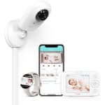 Simyke Smart Baby Monitor: 1080P Camera + 3.5” LCD Display, Smartwatch Connectivity