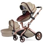 Hot Mom F22 Baby Stroller: Height-Adjustable Seat and Reclining Baby Carriage with Four-Wheel Shock Absorption, Bidirectional, Elevated View, Stylish Stroller