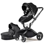 Hot Mom F22 Baby Stroller: Height-Adjustable Seat and Reclining Baby Carriage with Four-Wheel Shock Absorption, Bidirectional, Elevated View, Stylish Stroller