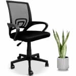 MotionGrey MC1 Ergonomic Breathable Mesh High Office Chair - Comfortable Computer Task Desk Chairs for Home Gaming and Executive Commercial Office - Black