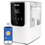 LEVOIT Humidifier for Bedroom Large Room, OasisMist Smart Cool and Warm Mist, Auto Customized Humidity, Ultrasonic Top Fill Oil Diffuser for Baby and Plants, Quiet, 4.5L, White