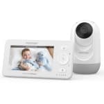 Momcozy Video Baby Monitor, 4.3" HD Baby Monitor with Camera and Audio No Wifi, Split-Screen, Infrared Night Vision