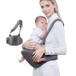 Sunveno One Shoulder Baby Carrier, Grey