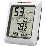 TP50 Digital Hygrometer Indoor Thermometer with Max/Min Records Room Thermometer and Humidity Monitor with Large LCD Display Humidity Meter for Baby