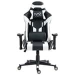 Naz Gladius Ergonomic High-Back Faux Leather Gaming Chair - Black/White