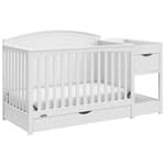 Graco Bellwood 5-in-1 Convertible Crib & Changing Table with Drawer - White