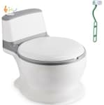 Toddler Potty Training Toilet Lifelike Flushing Sound for Ages 18 Months with Rear Paper Storage Space
