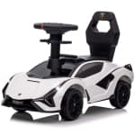 Voltz Toys Ride-on Push Car for Kids, Licensed Lamborghini SIAN for Toddlers 18-60 Months, Sliding Walker Toy Car with Music, Lights and Under Seat Storage for Boys Girls