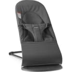 BabyBjorn Bouncer Balance in Soft Woven Fabric - Dark Grey on Black Frame