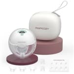 Momcozy Breast Pump Hands-Free M5, Wearable Breast Pump of Baby Mouth Double-Sealed Flange with 3 Modes & 9 Levels, Electric Breast Pump Portable