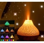 YOULIGHTS Mini Volcano Humidifier for Bedroom, Ultrasonic Cool Mist, USB Powered Air Humidifier. Portable Humidifier, Home Decor for Bedroom, Office Desk, Plants and Baby Room