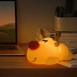 YOULIGHTS Kids Night Light - Silicone Dimmable, Rechargeable Toddler Night Light with Cute Reindeer Design, Safe Baby Night Light for Bedroom, Nursery and Breastfeeding