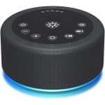 Sleep Sound Machine White Noise Machine 30 Non Looping Sounds 36 Adjustable Volume Memory Function Brown Noise Sounds Machine for Baby Kids Adult,Black