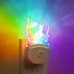 Cute Night Light for Kids [2 Pack], Plug in Night Light, 8 Color Changing Baby Night Light with Dusk to Dawn Sensor, Nightlights for Children, LED Night Lights