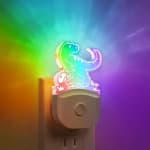 Dinosaur Night Light for Kids [2 Pack], 8 Color Changing Plug in Night Light for Kids, Baby Night Light with Dusk to Dawn Sensor, Night Light