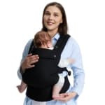 Momcozy Baby Carrier Newborn to Toddler - Ergonomic, Cozy and Lightweight Infant Carrier for 7-44lbs, Effortless to Put On, Ideal for Hands-Free Parenting, Enhanced Lumbar Support