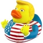 Donald Trump Ducks, New Squeak Rubber Duck for Baby Bath and Jeep Ducking, 3.5 Inch Funny Duck, Baby Bath Duckies Toy for Kids Gift Rubber Ducks Trump Gifts