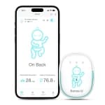 Sense-U Pro Baby Breathing Monitor: Real-time Alerts for No Breathing, Rollover, Overheating, Arousal Vibration, Audible & App Alert, Easy Clip-On Design, Peace of Mind for Parents
