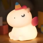 Night Light for Kids LED Bedside Lamp Rechargeable Cordless 7 Colors Touch Sensor Silicone Nursery Night Lights for Kids Room Cute Lamp Room Decor