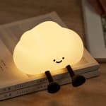 Cloud Night Light for Kids, Adorable Touch Night Lamp Silicone Dimmable LED Nightlight for Nursery Rechargeable Bedside Night Lights for Bedrooms Breastfeeding