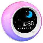 Time to Wake Alarm Clock for Kids, Children's Sleep Trainer, Kids Wake Up Light, Sleep Sound Machine