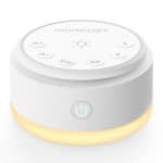 Momcozy Sound Machine with 20 Soothing Sounds Night Light | Sound Machine for Travel, Office Privacy, Sleep Therapy | For Adults & Baby | Rechargeable Baby Soother
