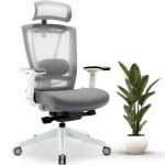 MotionGrey CloudMesh Ergonomic Office Chair-Comfy High Mesh Back Support with Adjustable Armrests -White Desk Computer Chairs Perfect for Home Gaming and Offices - Only on Best Buy