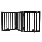 VEVOR Free Standing Dog Gate, 24" H x 60" W Freestanding Pet Gate, 3 Panels Foldable Dog Gate for Wide and Narrow Passageways, Expandable Dog Barrier