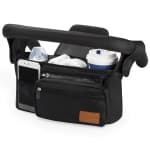 Momcozy Universal Stroller Organizer with Insulated Cup Holder Detachable Phone Bag & Shoulder Strap, Fits for Stroller like Uppababy, Baby Jogger, Britax, BOB, Pet Stroller