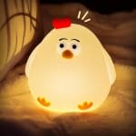 LED Night Light for Kids, Silicone Chick Cute Lamp,3 Level Dimmable,30 Minutes Timer Nightlight for Kids, Bedside Touch Baby Night Light, Soft Lamp