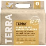 Terra Natural Plant-Based Eco-Friendly Diapers - 22 ct (Size 2, Infant)